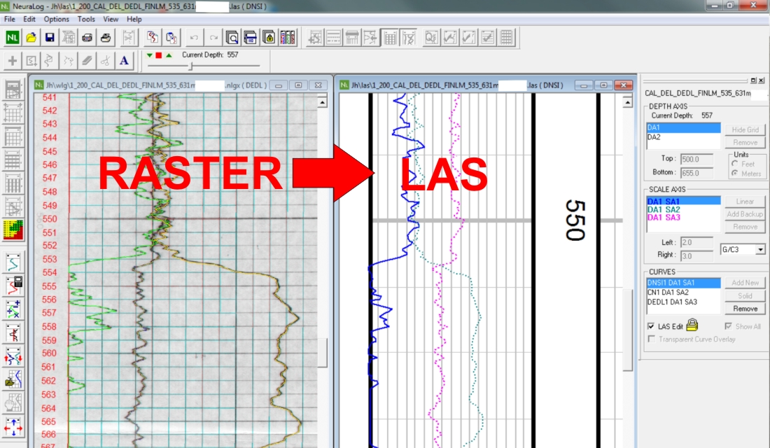 Well log digitizing - Geogold Kárpátia Ltd.